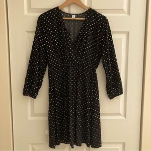 Old Navy faux wrap front 3/4 sleeve dress